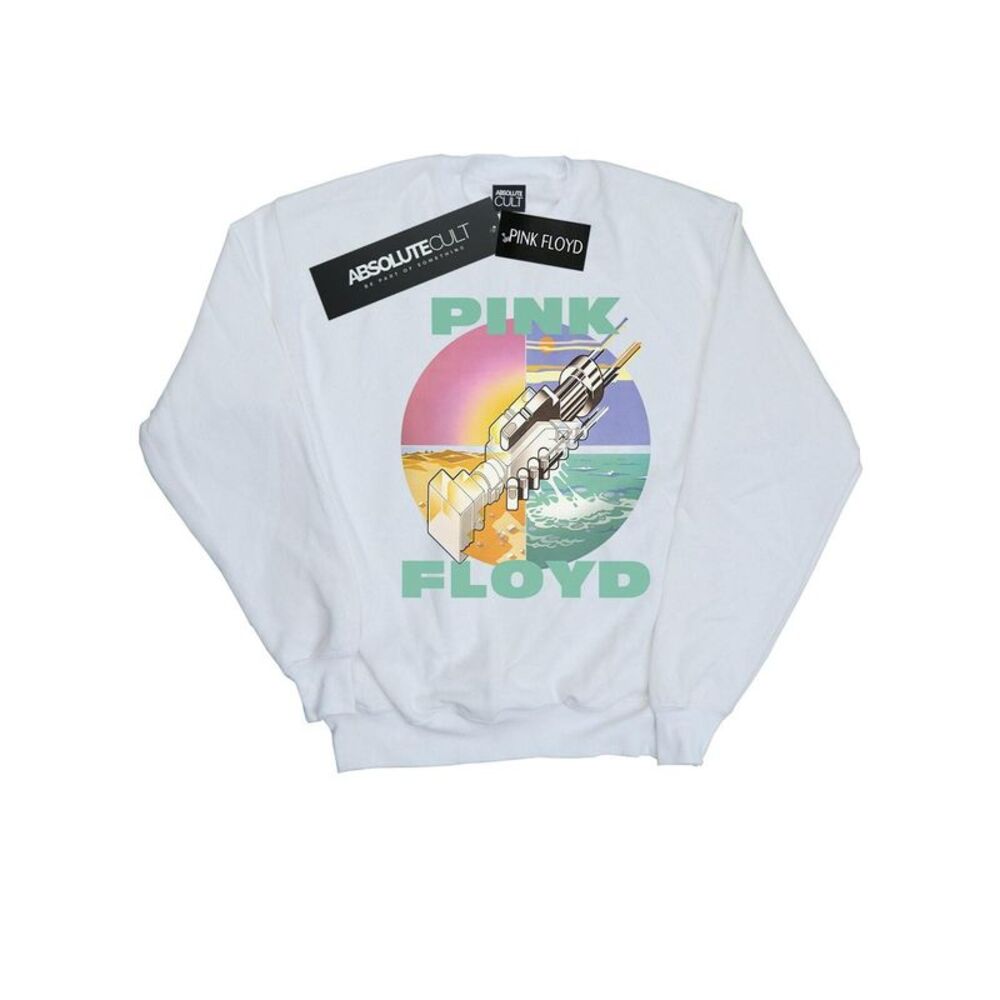 Pink Floyd Mens Wish You Were Here Sweatshirt / White